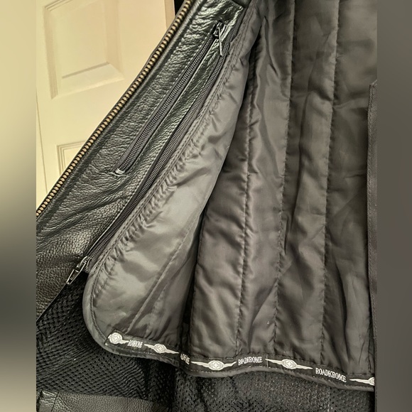 Genuine Road Krome Apparel Women’s Leather Motorcycle Jacket, Size S - Picture 4 of 5